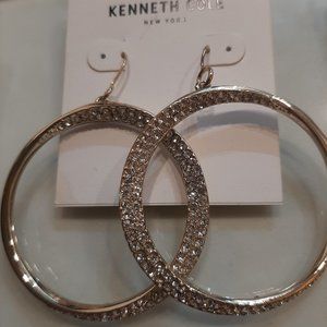 Kenneth Cole Silver Hoop Earrings